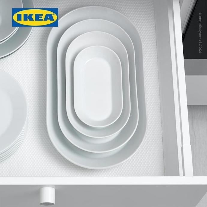 IKEA 365+ Piring Saji Keramik Putih 24x13cm LFS