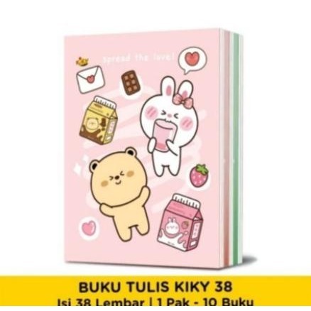 

(10 BUKU) BUKU TULIS SEKOLAH 38 LEMBAR KIKY /BUKU OKEY GARIS ISI 1 PAK BUKU TULIS SEKOLAH ANAK TERLARIS TERBARU ASLI TERMURAH BERKUALITAS BAGUS GROSIR COD BAYAR DI TEMPAT