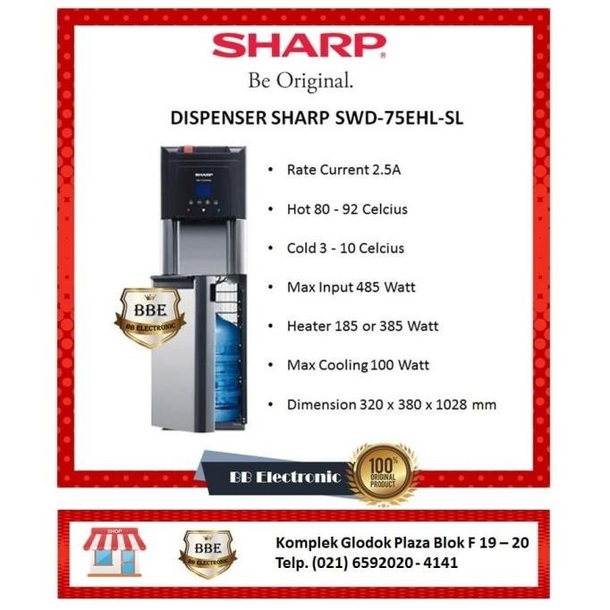 Dispenser Sharp Swd-75Ehl-Sl