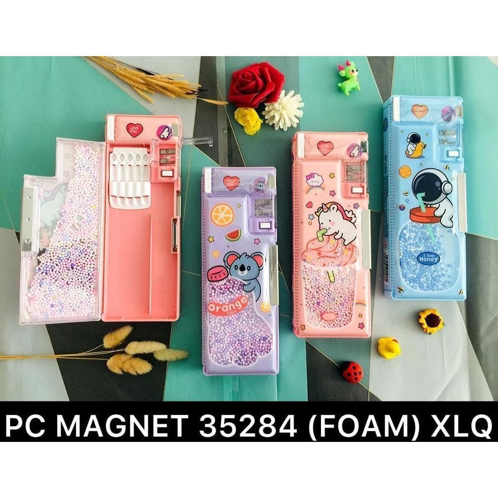 

Hj-43 Kotak Pensil Magnet Ada Springkle Pencil Case Terlaris