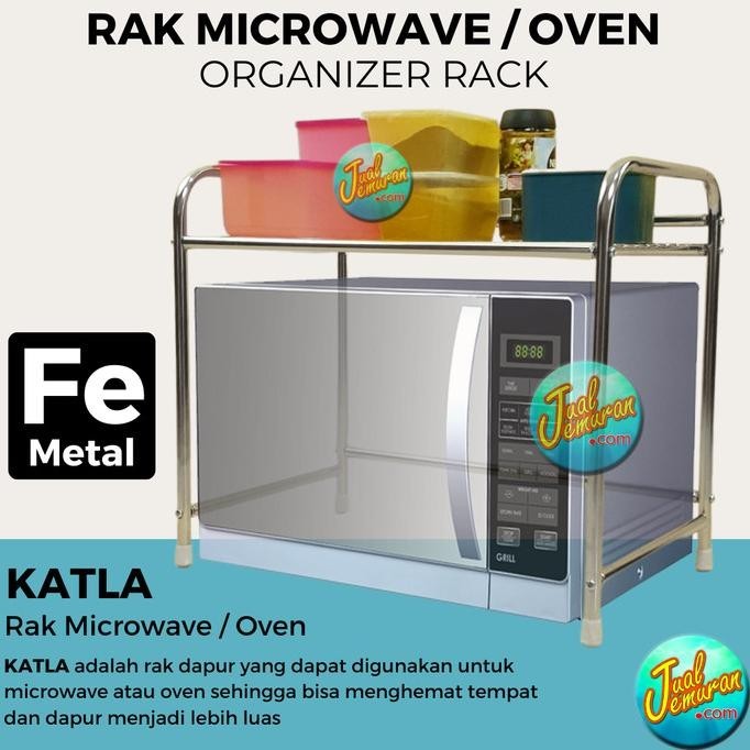 Rak Microwave Dan Oven / Rak Dapur Besi 2 Susun