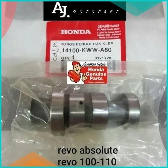 poros penggerak klep noken as revo absolut revo 100 revo 110 ori honda