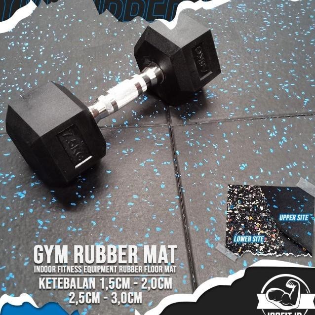 Isofit Composite Gym Rubber Floor Mat / Karpet Lantai Karet Gym