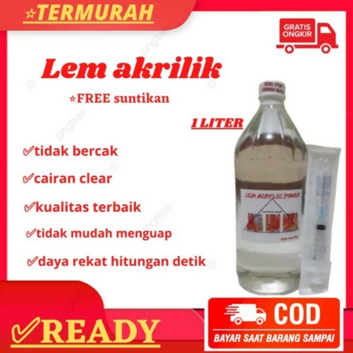 

Lem Akrilik Transparan Lem Akrilik 1Liter