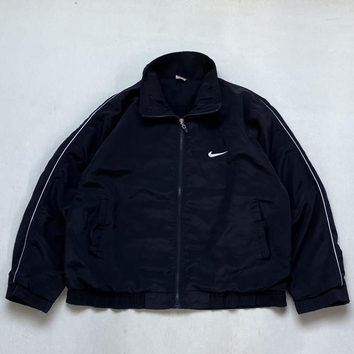 NIKE BIG LOGO WINDBREAKER JACKET NAVY