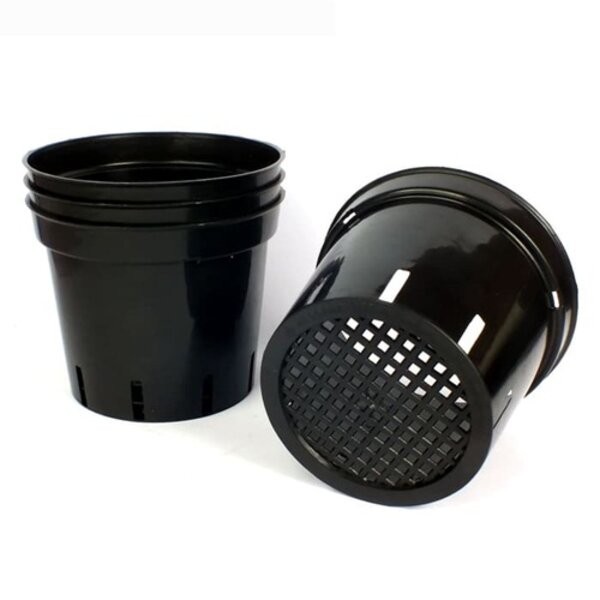 Buruan beli] Pot Anggrek Plastik 15cm Hitam Tanaman Hias Bunga Cattleya Hidroponik