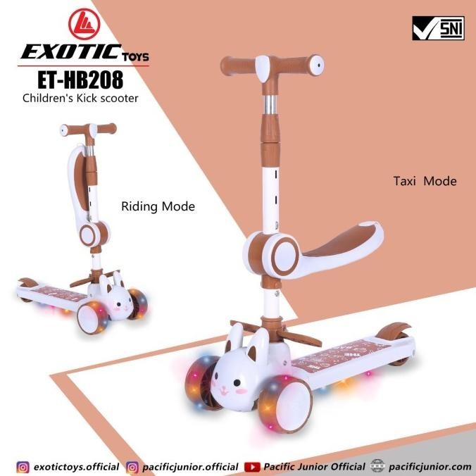 Scooter Skuter Otoped Duduk Anak Exotic