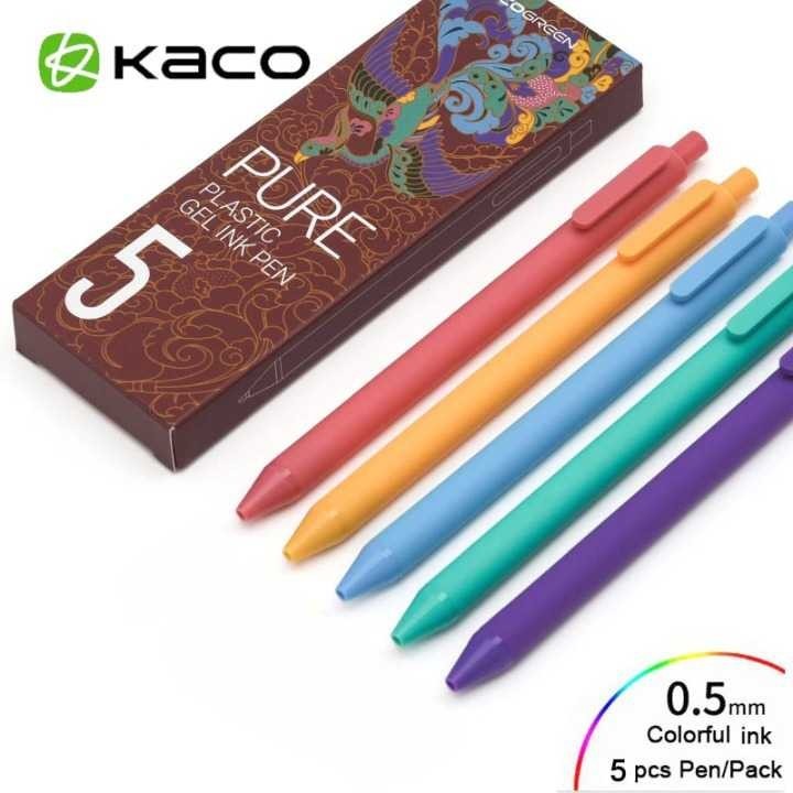 

KACO PURE CLASSIC III Special Edition Pena 0.5mm 5PCS - K1015(Colorful Ink)