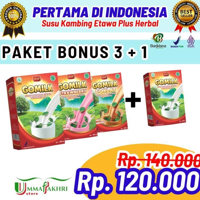

Gomilk Susu Kambing Etawa plus herbal