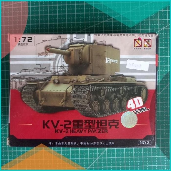 Tank Soviet Rusia KV-I Model Kit Miniatur Rakit 8JVLZ4 perkakas