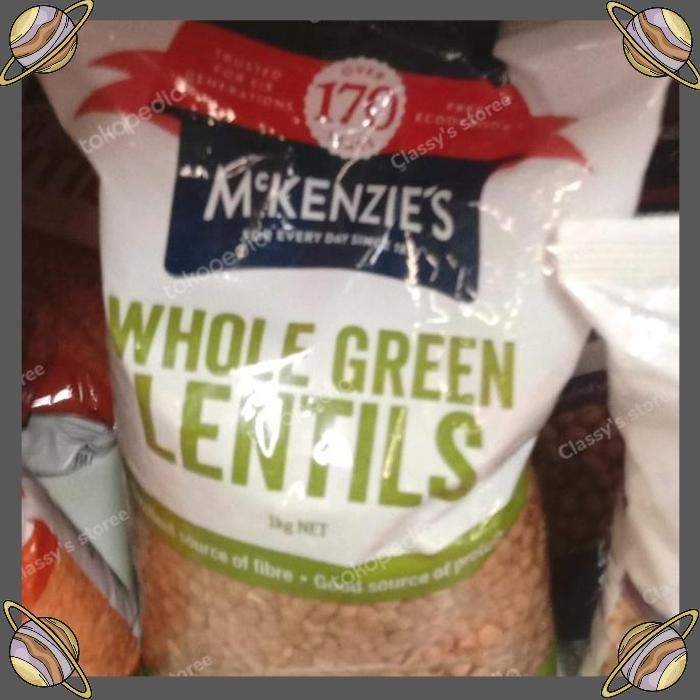 

[CLS] MCKENZIE WHOLE GREEN LENTILS 1 KG