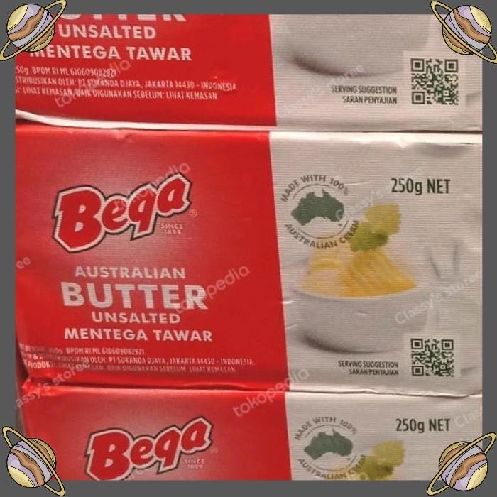 

[CLS] BEGA AUSTRALIAN BUTTER UNSALTED 250 GR/MENTEGA TAWAR