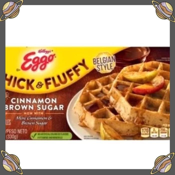 

[CLS] KELLOGS EGGO THICK & FLUFFY WAFFLES CINAMON BROWN SUGAR 330 GR/WAFFLES