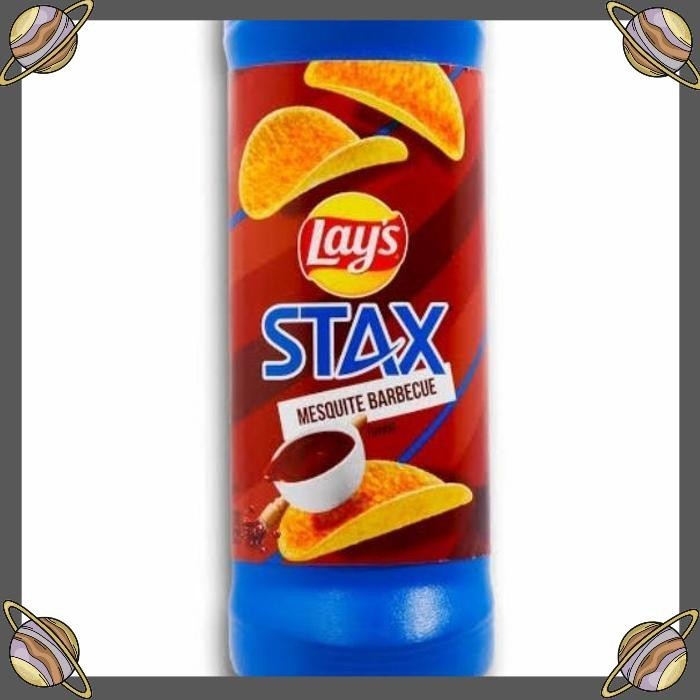 

[CLS] LAYS STAX MESQUITE BARBEQUE 155 GR/KERIPIK KENTANG