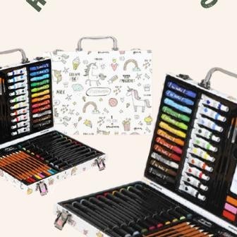 

Crayon Art Set/Krayon Anak/Alat Menggambar/Alat Mewarnai/Koper Besi