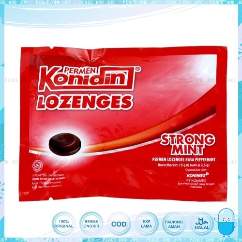 

PERMEN KONIDIN LOZENGES STRONG MINT MERAH ISI 6 BUTIR PELEGA TENGGOROKAN DIJAMIN ORIGINAL