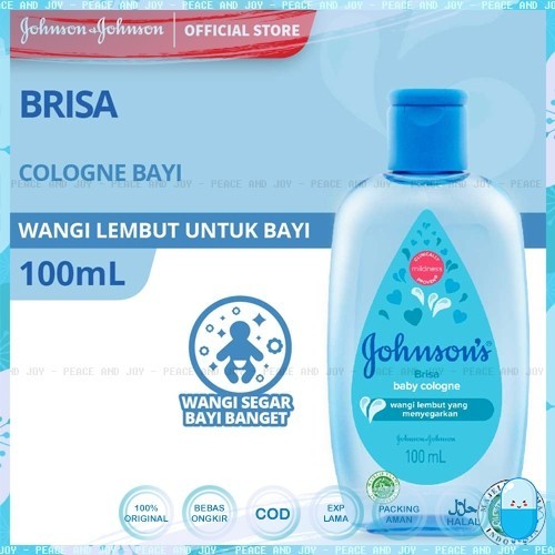 JOHNSON BABY COLOGNE BIRU BRISA 100 ML DIJAMIN ORIGINAL