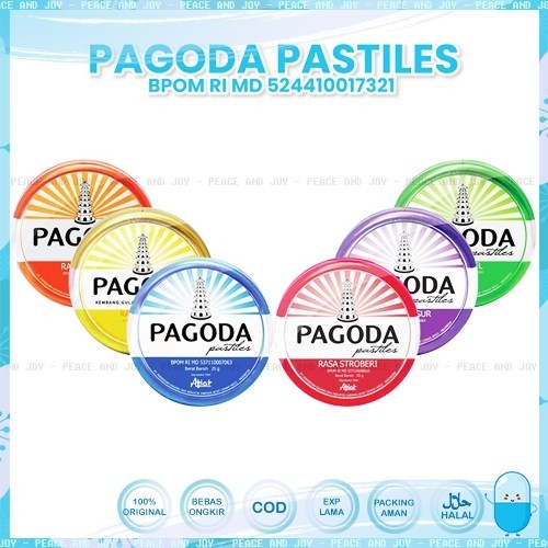 

PERMEN PAGODA PASTILLES APEL HIJAU 20 GR DIJAMIN ORIGINAL
