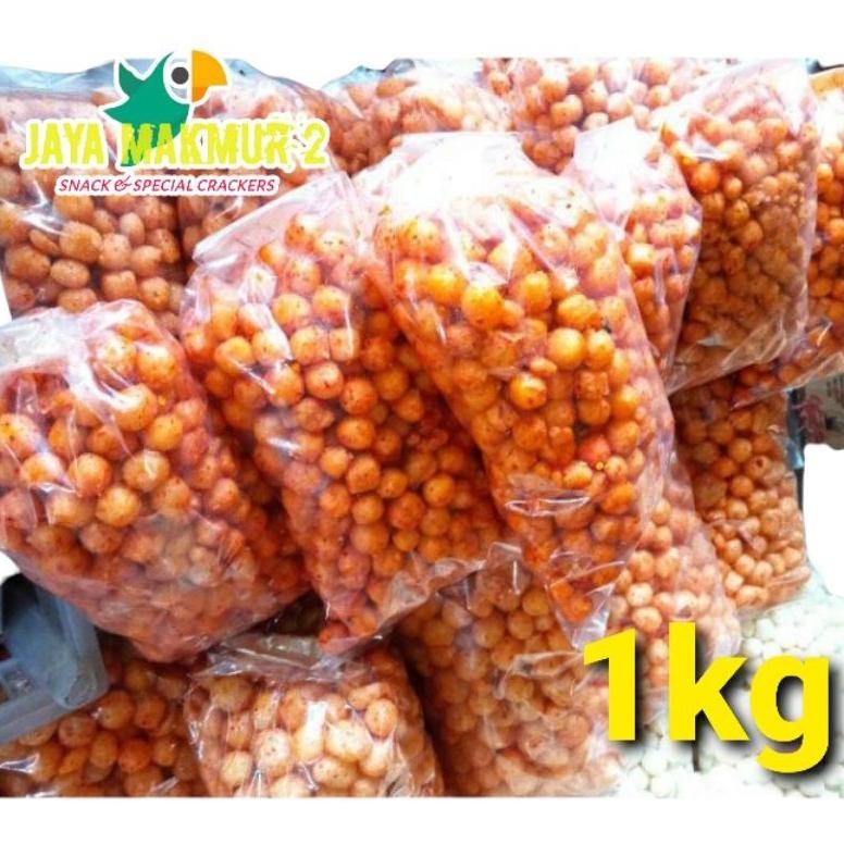 

y-76 cimol kering pedas daun jeruk 1kg /emplod/endog lewo Hemat
