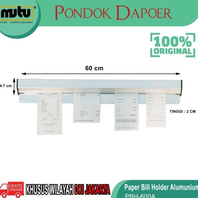 

Alumunium Paper Bill panjang 60CM PBH-600A Mutu