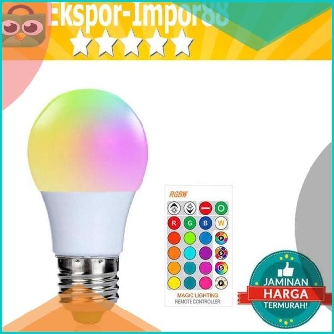 Lampu Hias Bohlam Kamar Ruang Tamu LED RGB dengan Remote Control Murah