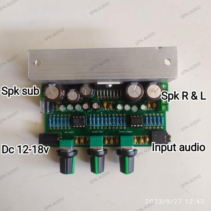 Amplifier Tda7377 Asli Power Amplifier 2.1 Subwoofer 40W Stereo 2X20W