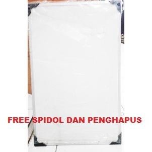 

Ga24 Papan Tulis Spidol Dan Kapur Whiteboard / Blackboard Ukuran 40X60 (Free Spidol Dan Penghapus) Terbaru