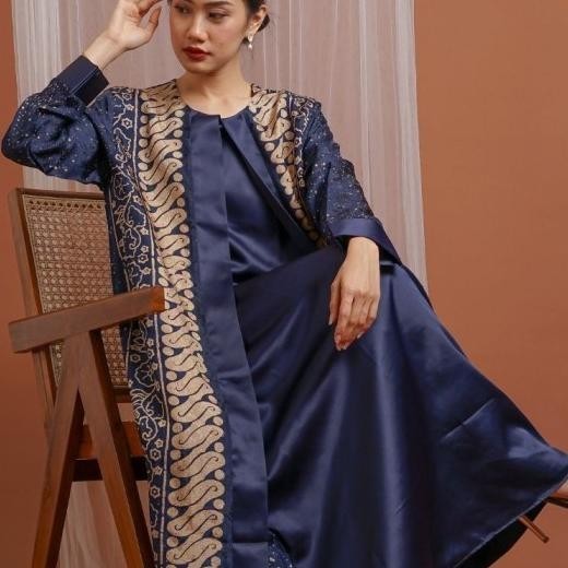 Rinjanie Avon - Batik Viscose - Gas Ramadhani Viscose Parang Navy