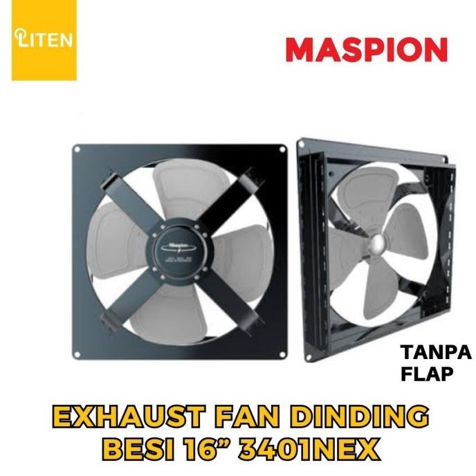 Exhaust Fan Dinding Besi Maspion MV3401NEX Wall Exhaust Fan 16 inch 16