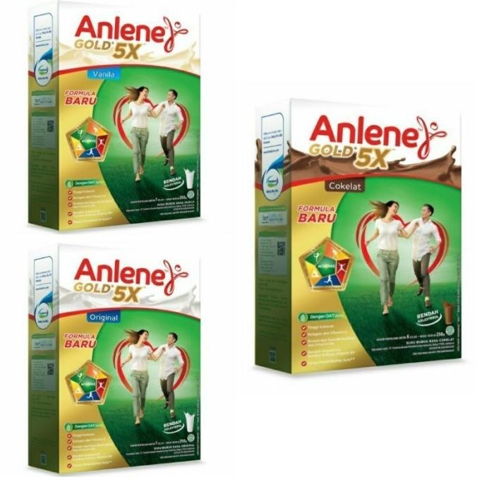 

ANLENE Gold 5X Susu Nutrisi Kalsium High Calcium 240 gr