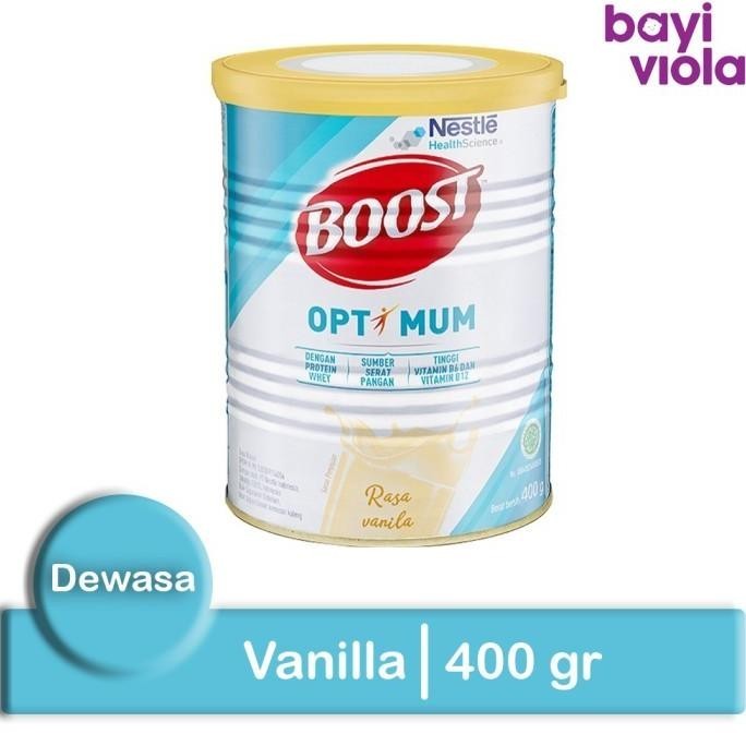 

Nestle Boost Optimum 400 gr Vanilla Vanila Susu Nutrisi Dewasa Lansia
