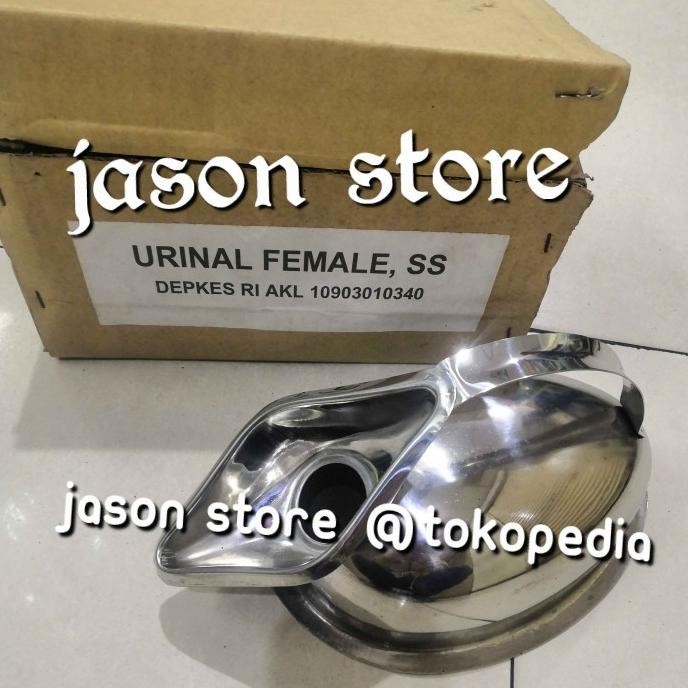 Pispot Stainless Urinal Female/Pispot Stainless Dewasa (Wanita)