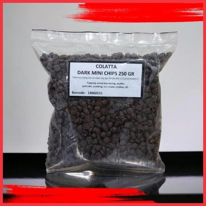 

(muv) colatta dark mini chips 250 gr