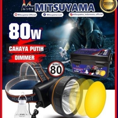 SENTER KEPALA LED 80W MITSUYAMA MS-182P DIMMER