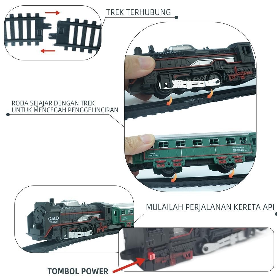 Murah Babycolor Mainan Anak Kereta Api Rail King Kereta Api Rel Panjang Kereta Api Mainan Kereta Api