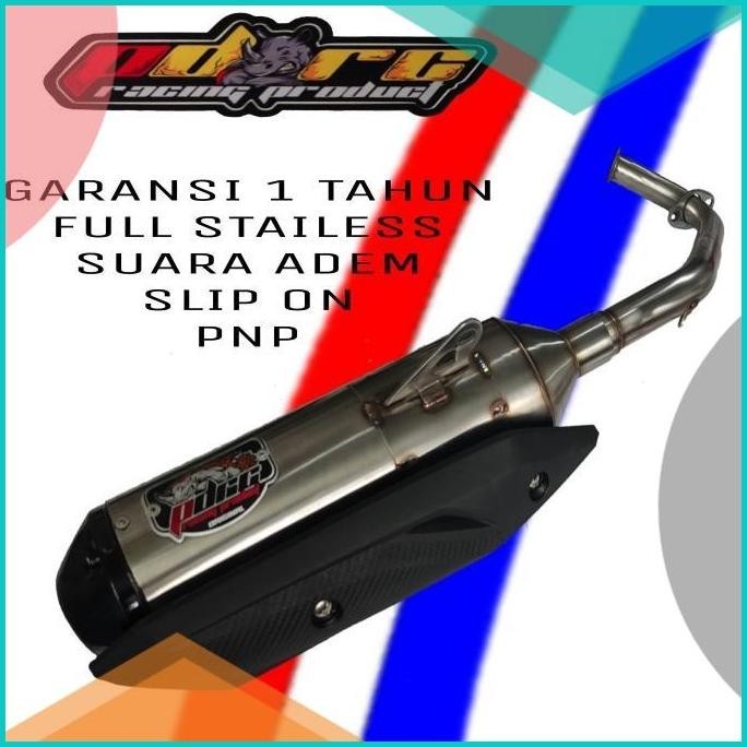 KNALPOT STANDAR RACING PDRC ORIGINAL STAINLESS STEEL FULL SET SLIP ON