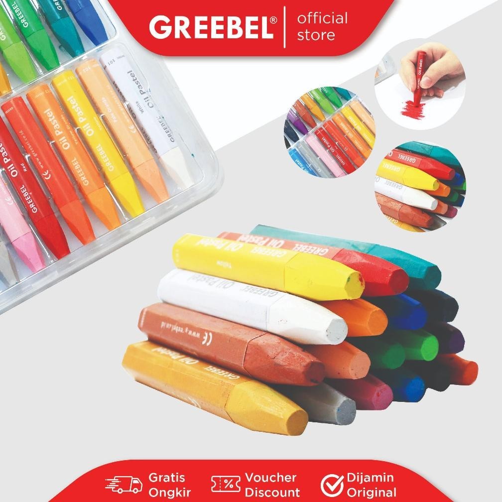 

Original Greebel Crayon Krayon Kids Oil Pastel 36 Warna (36C) Tdk Berdebu Cerah Utk Anak Sekolah Art& Tdk Beracun Rq-56