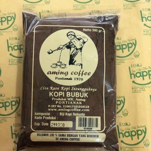 

Kopi Aming Coffee Khas Pontianak Berat 1Kg / 500Gr X2 Bkgs Khuntien
