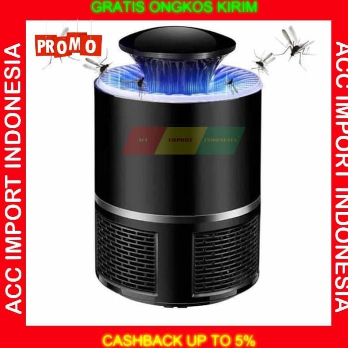 Perangkap Pembasmi Nyamuk Jebakan Lalat Lampu LED PEST UV Ultraviolet