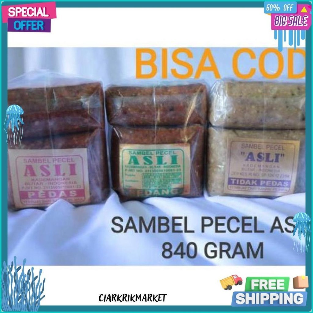 

Sambel Pecel Asli Blitar 840 Gram (Cod)