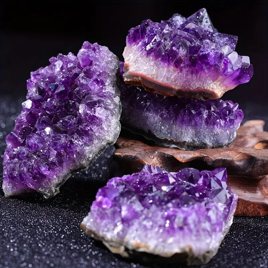 Amethyst Clusters Amethyst Hole Fragments Large Amethyst Home Decoration Ornaments