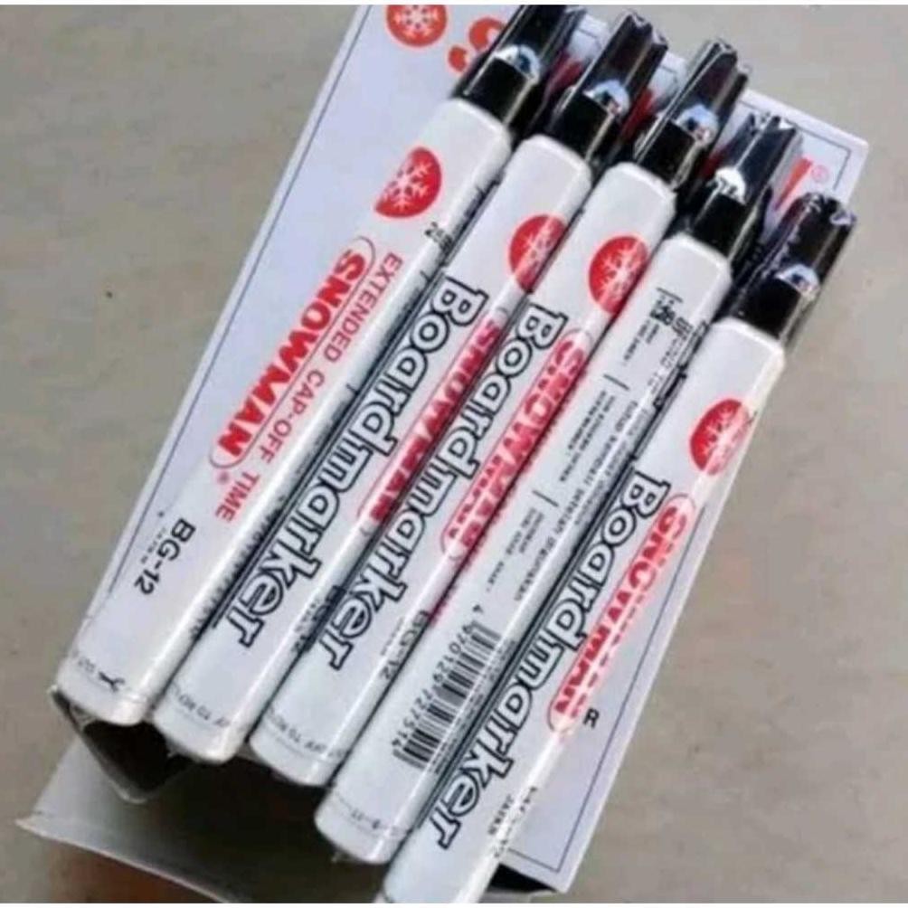 

Flash Sale Spidol Snowman Boardmarker/Papan Tulis Bg-12 Perbox Isi 12Pcs Hig Quality