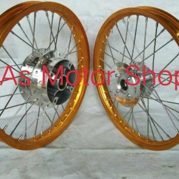 DFR sepaket velg set merek rossi 140- 140 ring 17 tromol set jari jari cb150r old dan new megapro mo