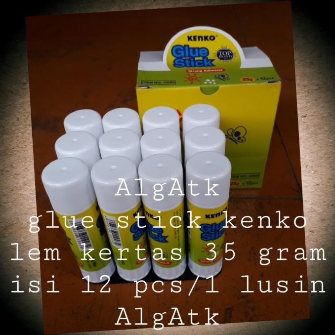 

Glue Stick Kenko. Lem Kertas 25 gram. Isi 12 pcs.