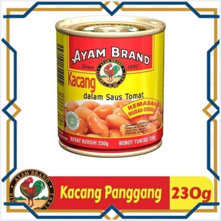 

[IKK] AYAM BRAND BAKED BEANS TOMATO PASTE 230 GR - KACANG SAOS TOMAT HALAL