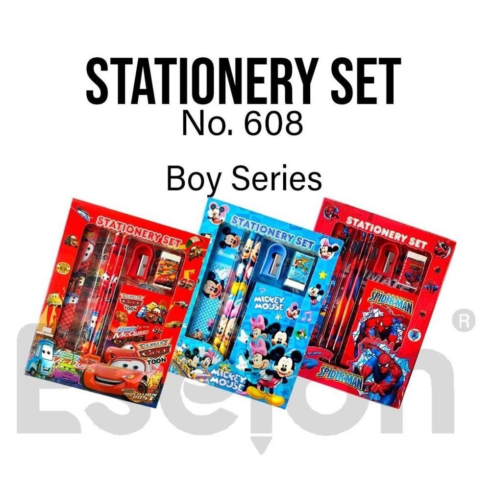 

ed-7 Paket alat tulis 6in1 NOTES /Alat tulis set karakter / Stationery set + NOTES 608 Terlaris