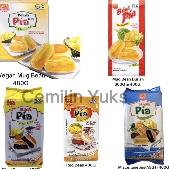 

Banh Pia Chay Pia Durian Vietnam 400g Bakpia Durian Tan Hue Vien NS