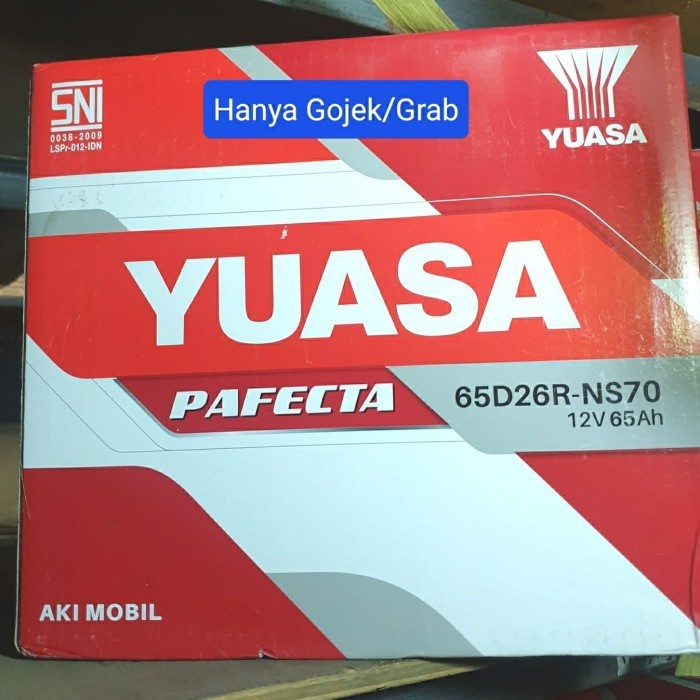 Aki Mobil Yuasa Ns70 Ns-70 Pafecta Aki Basah 65D26R 12V 65A Yuasa