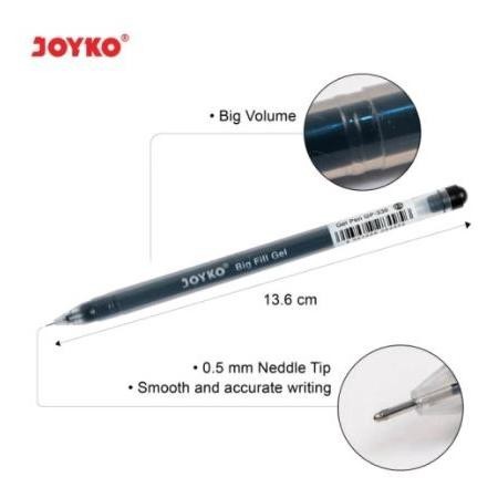 

Ow42 PULPEN PEN GEL JOYKO BIG FILL GEL 0.5 mm GP-330 (12pcs) Murah