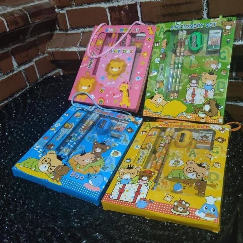 

se-7 [IMPORT] - Kode 2019 Paket Alat Tulis 10in1 /Alat Tulis set/Stationery Set Fancy Souvenir Ultah Viral